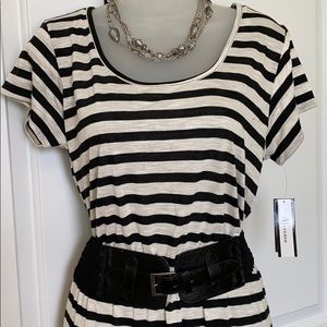 AB Studio Black and White Dress